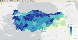 Nüfusa oranla en az aşılama Kürt illerinde