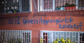 Boğaziçi protestolarında 'duvar yazılaması' yaptıkları iddia edilen 5 öğrenci gözaltına alındı