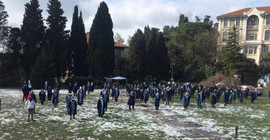Boğaziçili hocaların eylemi 47 gündür devam ediyor, rektörlüğe yine sırtlarını döndüler