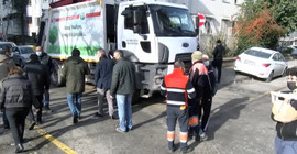 Grev nedeniyle toplanamayan çöpleri İBB topladı