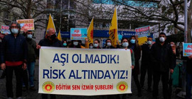 Eğitim Sen İzmir Şubesi: Sağlıklı yaşam hakkımıza müdahaledir