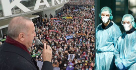 Hekimlerden 'lebaleb kongre' tepkisi: Haritadaki tüm iller kıpkırmızı kesilirken yüzleri kızarmıyor