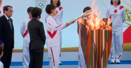 Olimpiyat meşalesi tura başladı