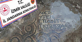 Kaçak kazıda 1500 yıllık mozaik bulundu