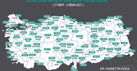 Coronavirus iller haritası yenilendi: Samsun yine ilk sırada