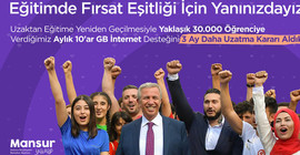 Ankara Büyükşehir Belediyesi internet desteğini 3 ay daha uzattı