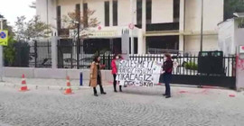 Cumhurbaşkanlığı İletişim Bürosu önünde İstanbul Sözleşmesi eylemi yapan kadınlar gözaltına alındı