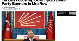 CHP'nin indirilen '128 milyar dolar nerede' pankartları dünya gündeminde