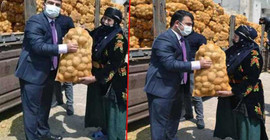 AKP MKYK'dan patates çuvalıyla poz veren kaymakama 'hadsiz' çıkışı