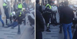 Beyoğlu'nda bir bankaya bıçakla giren saldırgan yakalandı