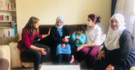 HDP Kadın Meclisi'nden uzman çavuş şiddetine uğrayan Rahime Öz'e ziyaret