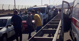 Malatya'da zincirleme kaza: 9 araç çarpıştı, 21 kişi yaralandı