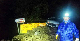 Tekirdağ'da şiddetli yağış nedeniyle heyelan meydana geldi