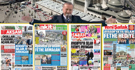 İktidara yakın medyada 'Taksim Camii' coşkusu: Aynı manşetle çıktılar