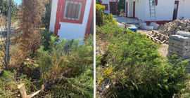 Karaburun'da belediye tesisine saldırı: Ağaçları kesip duş sistemlerini tahrip ettiler