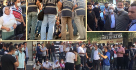 Diyarbakır'da basın açıklamasına polis engeli: HDP'li vekiller polis çemberinde açıklama yaptı