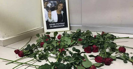 HDP taziyeleri kabul ediyor: Deniz'in vurulduğu noktaya güller bırakıldı