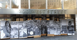 Goldman Sachs'a 'boru hattı' protestosu