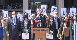 Ankara Barosu avukatlarından İstanbul Sözleşmesi eylemi