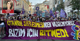 'İstanbul Sözleşmesi'nden vazgeçmiyoruz hayatı durduruyoruz!'