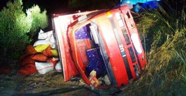Manisa'da tarım emekçileri kaza yaptı: 1'i çocuk 4 yaralı