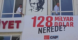 CHP'nin Edirne'deki '128 milyar dolar nerede?' pankartları iade edildi ve yeniden asıldı