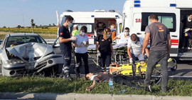 Kazada yaralanan kurye, yaralıyken paketlerin yerini tarif etti