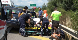 Çocuğunun tuvalet ihtiyacı için durdu, kazaya neden oldu: 6 yaralı