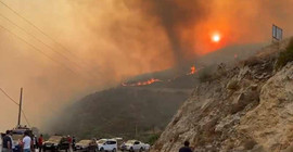 Milas'ta yangın Termik Santral'e yaklaştı, bölge acilen boşaltılıyor