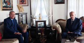Erdoğan, Bahçeli'yi evinde ziyaret etti