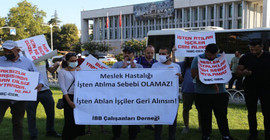 İşten çıkarılan İBB işçileri: Haklarımızdan vazgeçmeyeceğiz