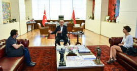 Kılıçdaroğlu, Rabia Naz'ın babası Şaban Vatan'ı makamında kabul etti