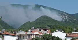 Kaz Dağları yanıyor: Karadan ulaşımın olmadığı bölgeye yol açma çalışması başlatıldı