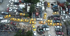 Yediemin otoparklarında taksi yoğunluğu