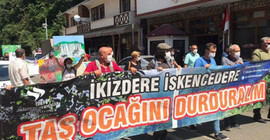 İkizdereliler taş ocağının kapısına dayandı: Bu ateş hepimizi yakacak