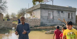 Suruç’ta tarlalara su verildi evler su altında kaldı