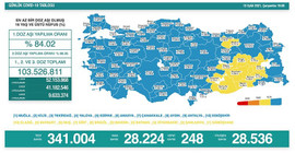 Koronavirüs nedeniyle 248 kişi daha hayatını kaybetti