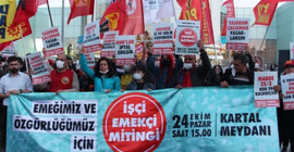 34 işçi örgütünden mitinge katılım çağrısı