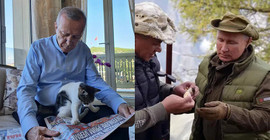 Soçi görüşmesi öncesi Erdoğan ve Putin'den iki farklı fotoğraf