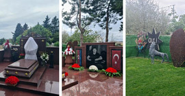 Polisi öldüren Azeri mafya babasına anıt mezar