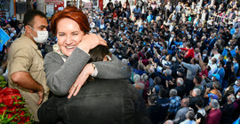 Akşener’e ‘Başbakan Meral’ sloganlı karşılama: Bu harami düzeni, sandıkta yıkacağız