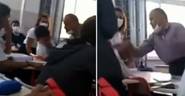 Sınıfta öğrencisini döven öğretmen açığa alındı