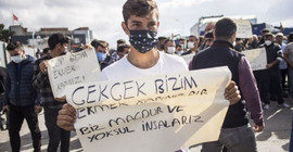 Ankara'da kağıt işçilerine müdahale: 'Burada yasak'