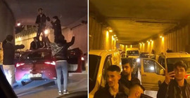 İstanbul'da iki ilçede tüneli kapatarak asker eğlencesi yaptılar