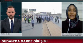 TRT'ye bağlanan Sudanlı akademisyen: Sudan'da darbe yok, Batı'nın köleleri devre dışı bırakıldı