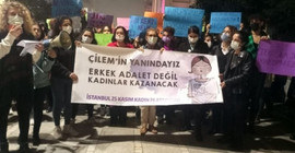 Kadıköy'de Çilem Doğan için dayanışma eylemi