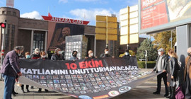10 Ekim'de katledilenler anıldı: Davayı kapattırmayacağız