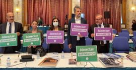 HDP'den Meclis'te protesto: Öğrenciler barınamıyor