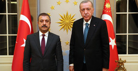 Erdoğan, Merkez Bankası Başkanı Kavcıoğlu ile görüştü