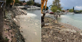 Dalyan Kanalı'nda doğa katliamı: Kaya dolgu yapıldı